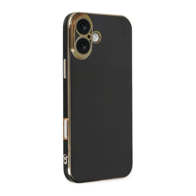 iPhone 16 Kılıf Volet Silikon - Siyah