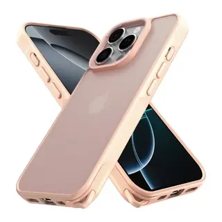 iPhone 16 Pro Kılıf Elegant Kapak - Pudra
