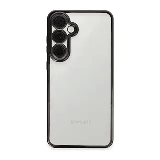 Samsung Galaxy S24 FE Kılıf Lensli Silikon - Siyah