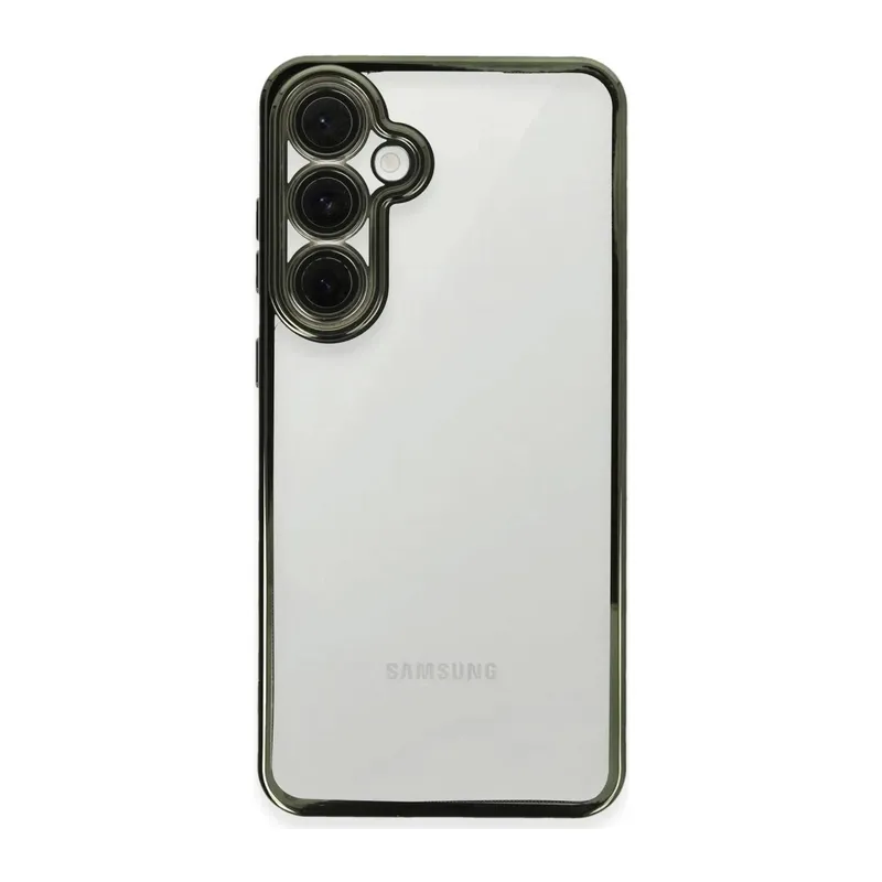 Samsung Galaxy S24 FE Kılıf Lensli Silikon - Yeşil