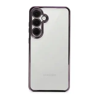 Samsung Galaxy S24 FE Kılıf Lensli Silikon - Mor