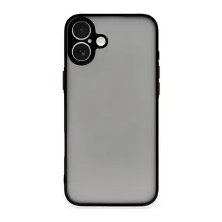 iPhone 16 Kılıf Montreal Silikon Kapak - Siyah