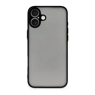 iPhone 16 Plus Kılıf Montreal Silikon Kapak - Siyah
