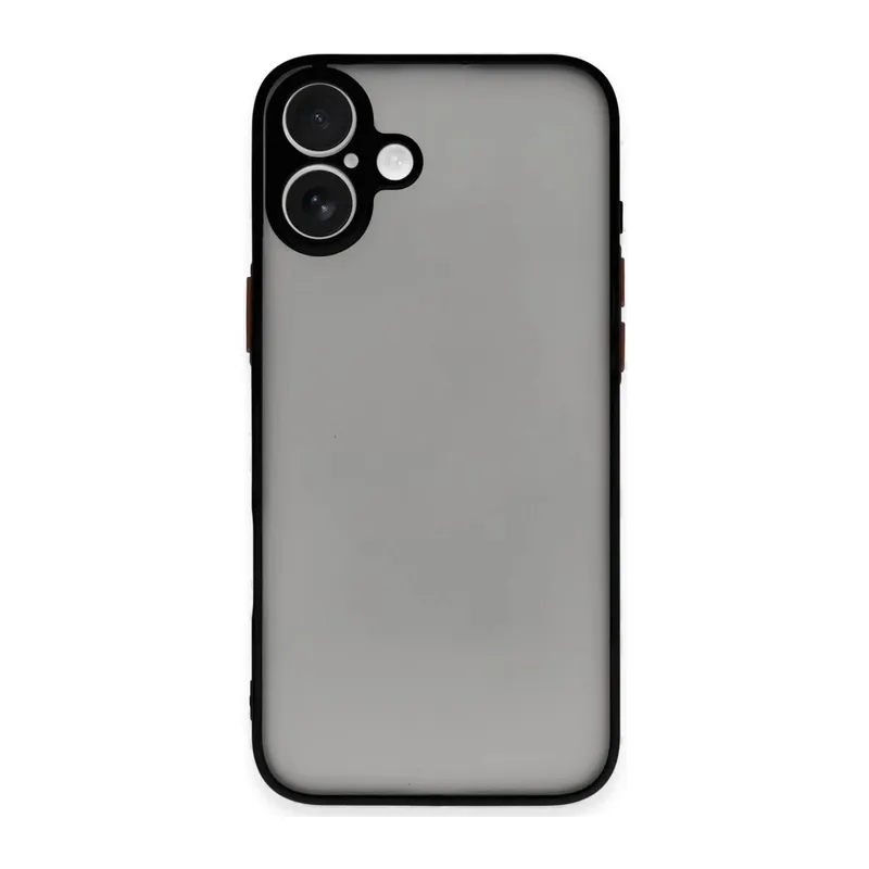 iPhone 16 Plus Kılıf Montreal Silikon Kapak - Siyah