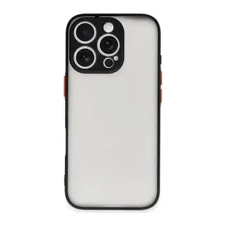 iPhone 16 Pro Kılıf Montreal Silikon Kapak - Siyah