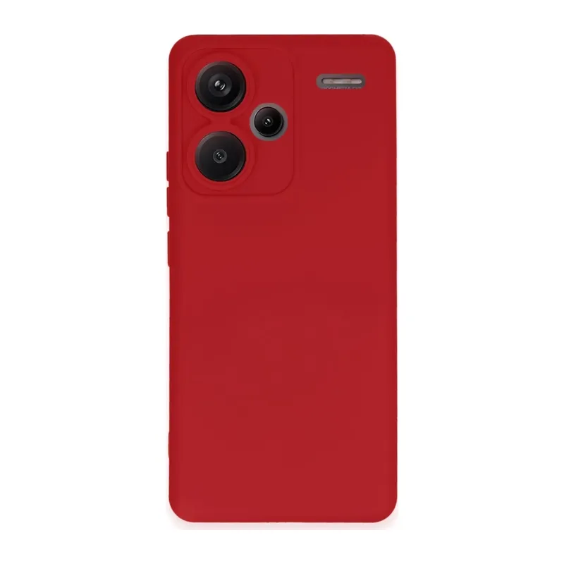 Redmi Note 13 Pro Plus Kılıf Nano içi Kadife Silikon - Kırmızı