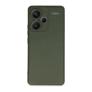 Redmi Note 13 Pro Plus Kılıf Nano içi Kadife Silikon - Koyu Yeşil