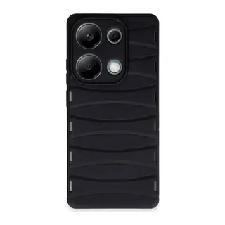 Redmi Note 13 Pro 4G Kılıf Bibercas Silikon Kapak - Siyah