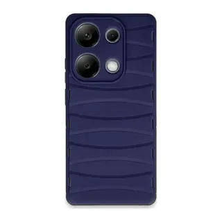 Redmi Note 13 Pro 4G Kılıf Bibercas Silikon Kapak - Lacivert