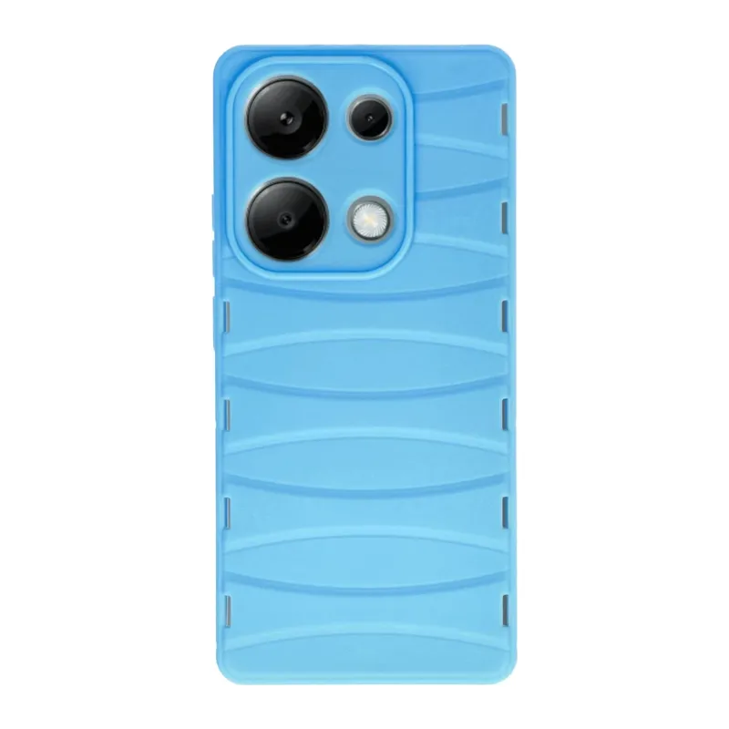 Redmi Note 13 Pro 4G Kılıf Bibercas Silikon Kapak - Mavi