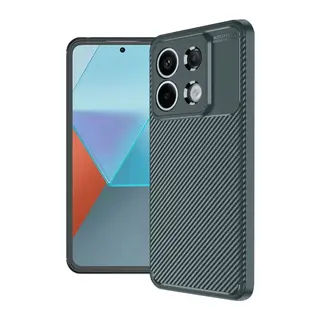 Redmi Note 13 Pro 4G Kılıf Auto Focus Karbon Kapak - Koyu Yeşil