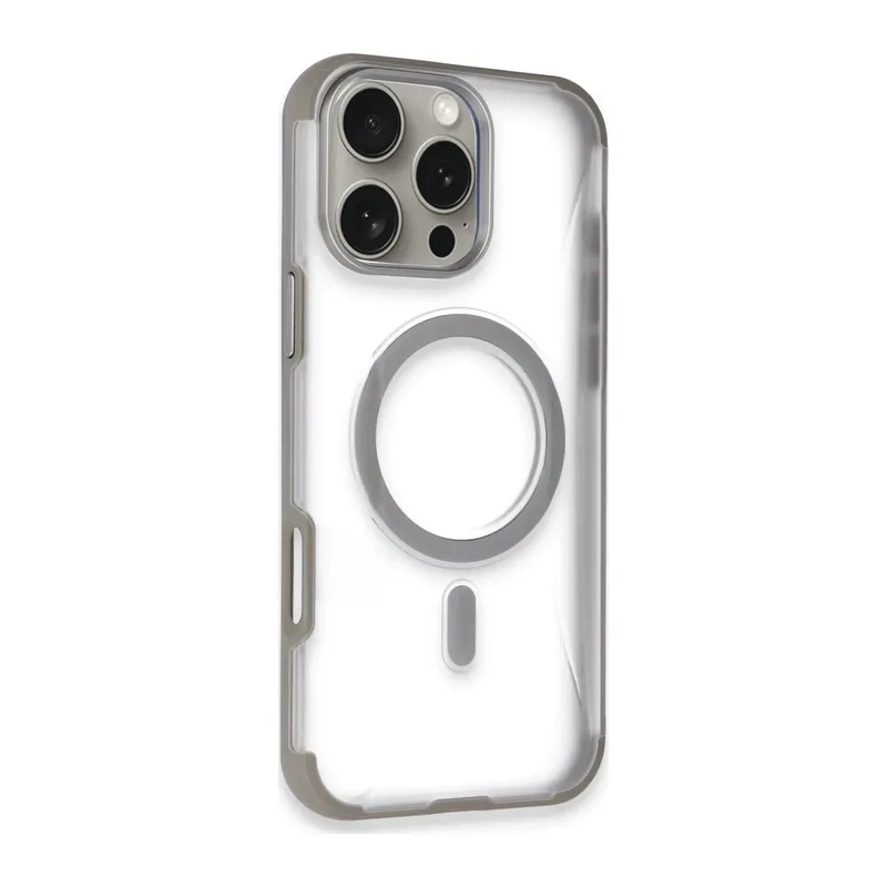 iPhone 14 Pro Max Hilton Magsafe Kapak - Titan Gri