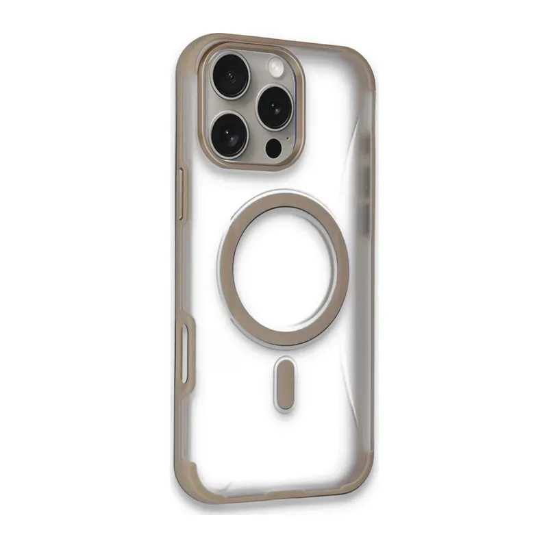iPhone 14 Pro Max Hilton Magsafe Kapak - Gold