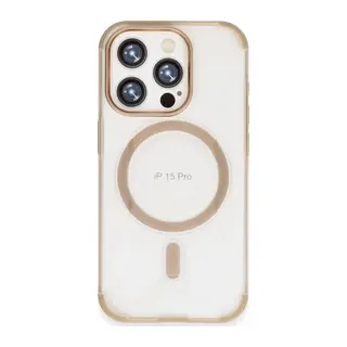 iPhone 15 Pro Hilton Magsafe Kapak - Gold