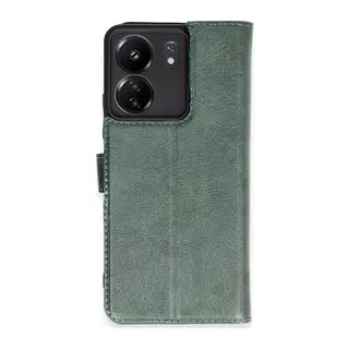 Redmi 13C Kılıf Trend S Plus Kapaklı Kılıf - Yeşil