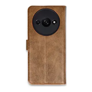 Redmi A3 4G Kılıf Trend S Plus Kapaklı Kılıf - Taba