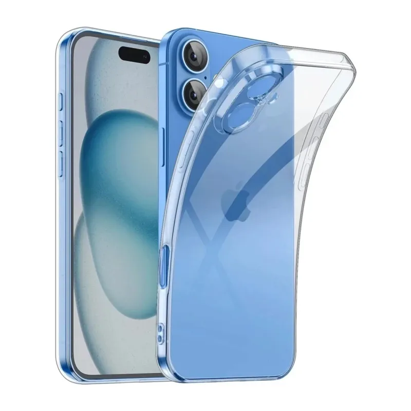 iPhone 16 Kılıf Lüx Şeffaf Silikon