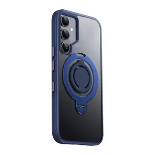 Samsung Galaxy S24 Avatar 360 Dönen Magsafe Kapak - Lacivert