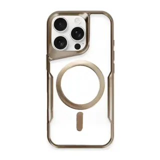 iPhone 14 Pro Kılıf Boyi Magsafe Silikon Kapak - Kahverengi