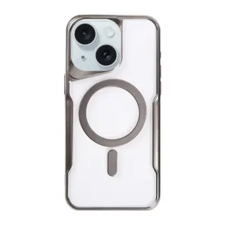 iPhone 15 Kılıf Boyi Magsafe Silikon Kapak - Titan Gri