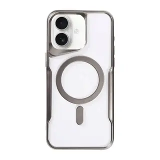 iPhone 16 Plus Kılıf Boyi Magsafe Silikon Kapak - Titan Gri