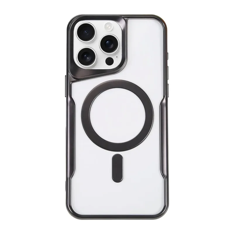 iPhone 16 Pro Kılıf Boyi Magsafe Silikon Kapak - Siyah