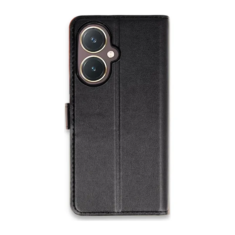 Vivo Y27 Kılıf Trend S Plus Kapaklı Kılıf - Siyah