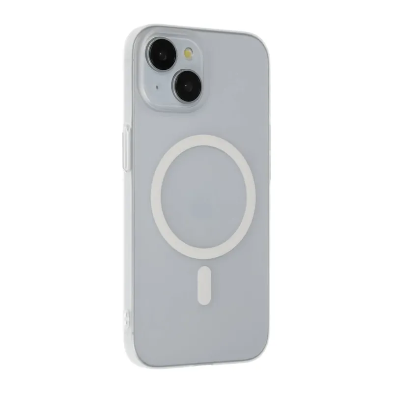 iPhone 15 Plus Tuna PC Slim Magsafe Kapak - Şeffaf