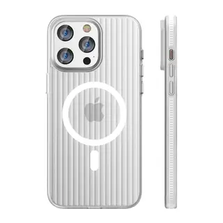 iPhone 15 Pro Max Line Magsafe Kapak - Beyaz