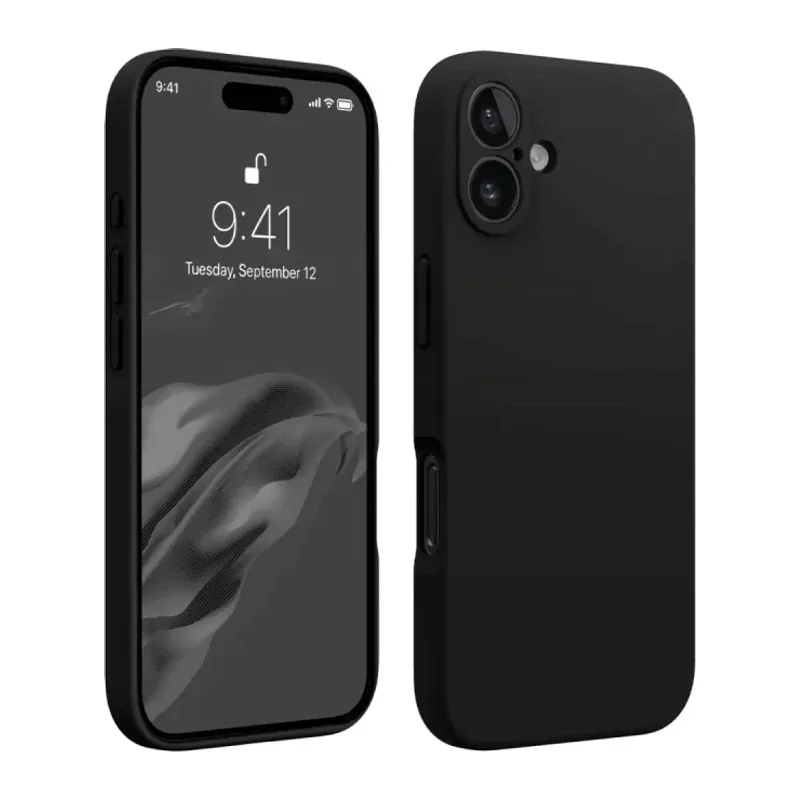 iPhone 16 Kılıf First Silikon - Siyah