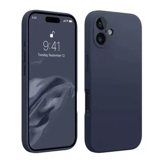 iPhone 16 Kılıf First Silikon - Lacivert