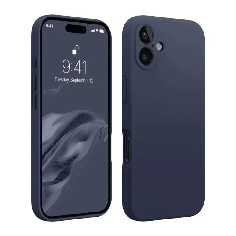 iPhone 16 Kılıf First Silikon - Lacivert