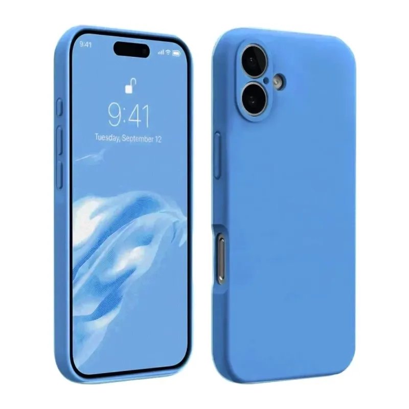 iPhone 16 Kılıf First Silikon - Mavi