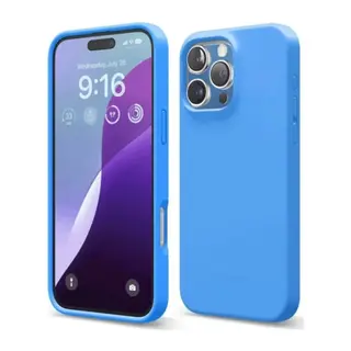 iPhone 16 Pro Max Kılıf First Silikon - Mavi