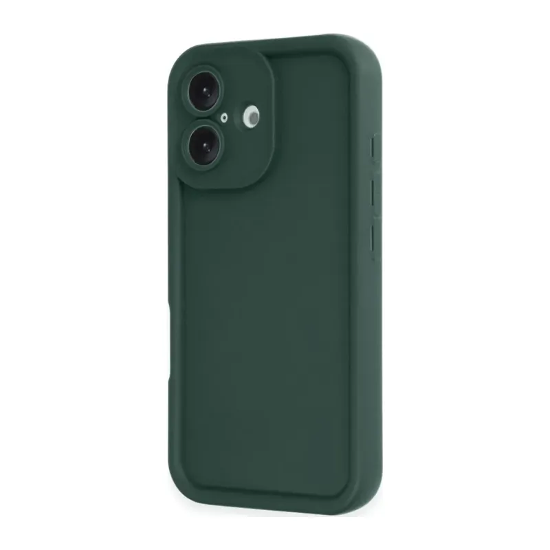iPhone 16 Kılıf Viera Silikon - Koyu Yeşil