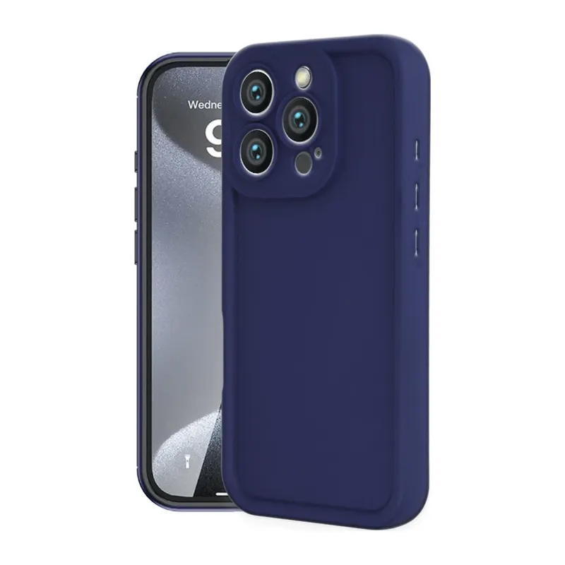 iPhone 16 Pro Kılıf Viera Silikon - Lacivert