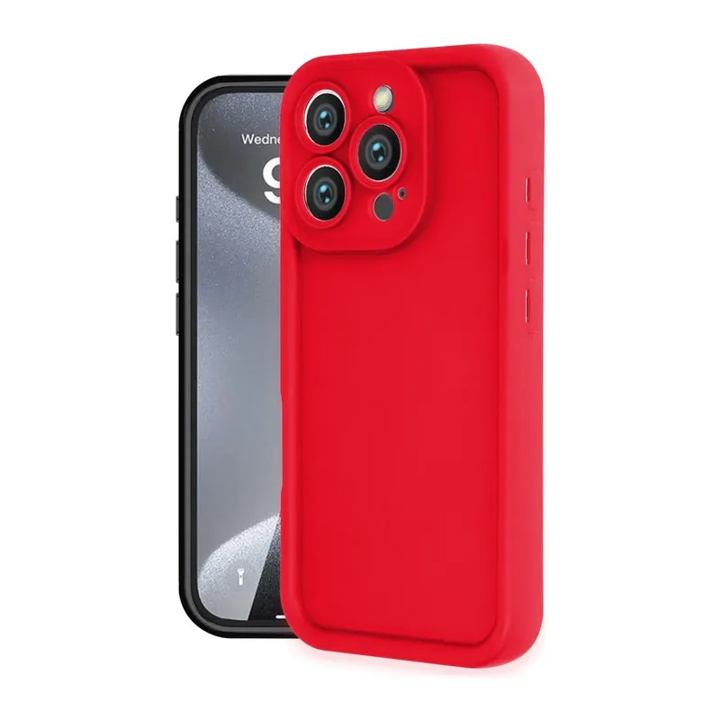 iPhone 16 Pro Kılıf Viera Silikon - Kırmızı