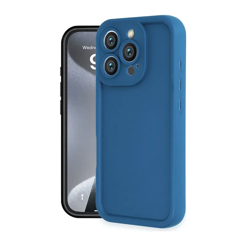 iPhone 16 Pro Kılıf Viera Silikon - Mavi