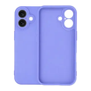 iPhone 16 Kılıf Nano içi Kadife Silikon - Lila