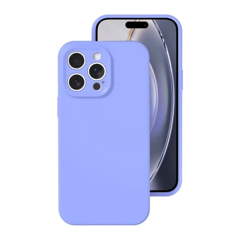 iPhone 16 Pro Kılıf Nano içi Kadife Silikon - Lila