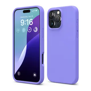 iPhone 16 Pro Max Kılıf Nano içi Kadife Silikon - Lila