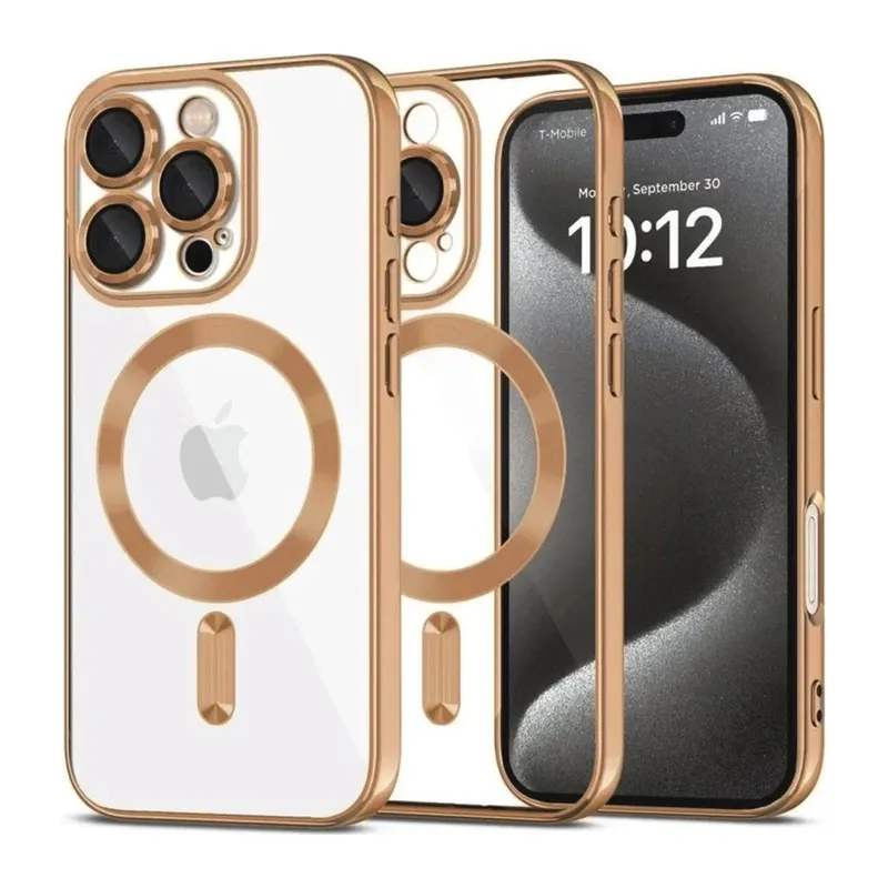 iPhone 16 Pro Max Kılıf Kross Magneticsafe Kapak - Çöl Titanyum