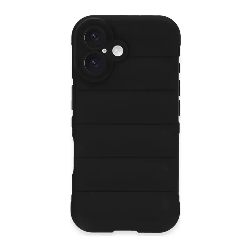 iPhone 16 Kılıf Optimum Silikon - Siyah