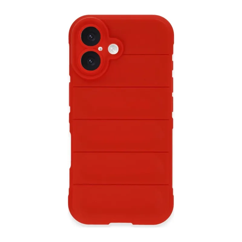 iPhone 16 Kılıf Optimum Silikon - Kırmızı