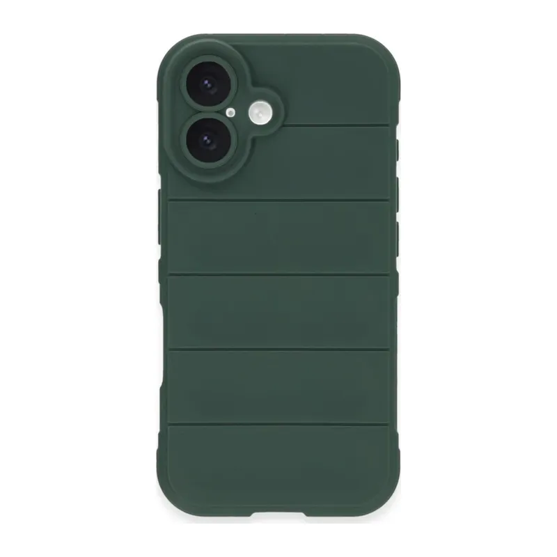 iPhone 16 Kılıf Optimum Silikon - Koyu Yeşil