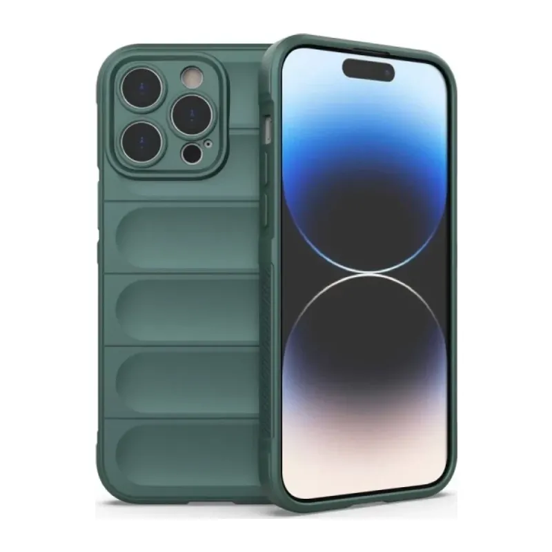 iPhone 16 Pro Kılıf Optimum Silikon - Koyu Yeşil