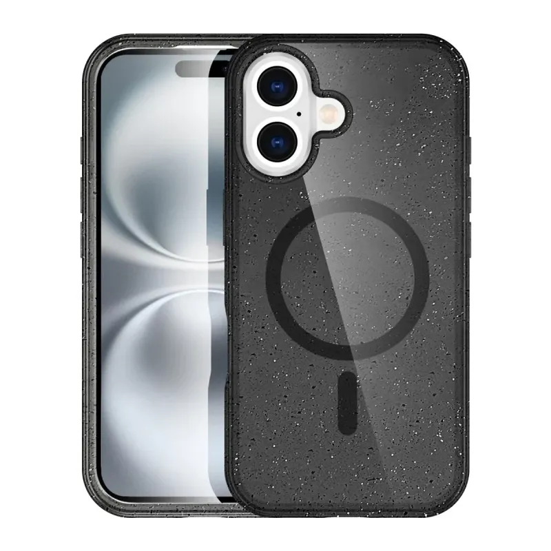 iPhone 16 Plus Kılıf Star Magsafe Kapak - Siyah