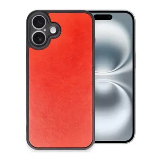 iPhone 16 Plus Kılıf Aras Deri Kapak - Kırmızı