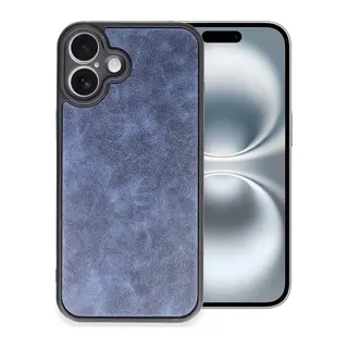 iPhone 16 Plus Kılıf Aras Deri Kapak - Lacivert