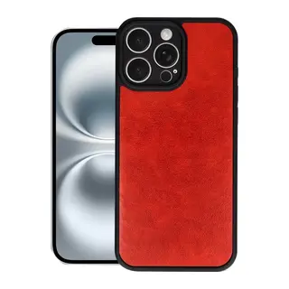 iPhone 16 Pro Kılıf Aras Deri Kapak - Kırmızı